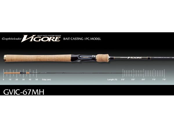 Graphiteleader 
รุ่น VIGORE GVIC-67MH
GVIC-67MH 
6.7 ft
M-Heavy 
Regular-Fast
 125g
 200.8 m
