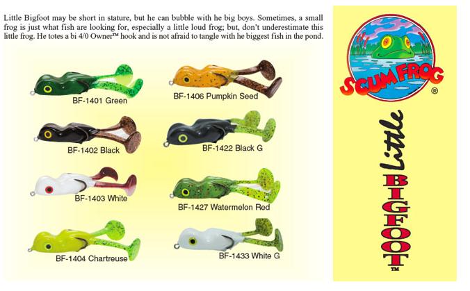  [b]29.Scumfrog - Little Bigfoot[/b]

ขนาด 3.5 นิ้ว (รวมขา)
หนัก 8 กรัม
มี 8 สีครับ