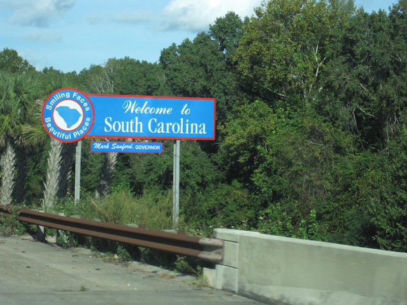 มาได้ประมาณสองชั่วโมงก็ผ่าน จอเจียครับ...เรามาถึง South Carolina ครับ... :grin: :grin: