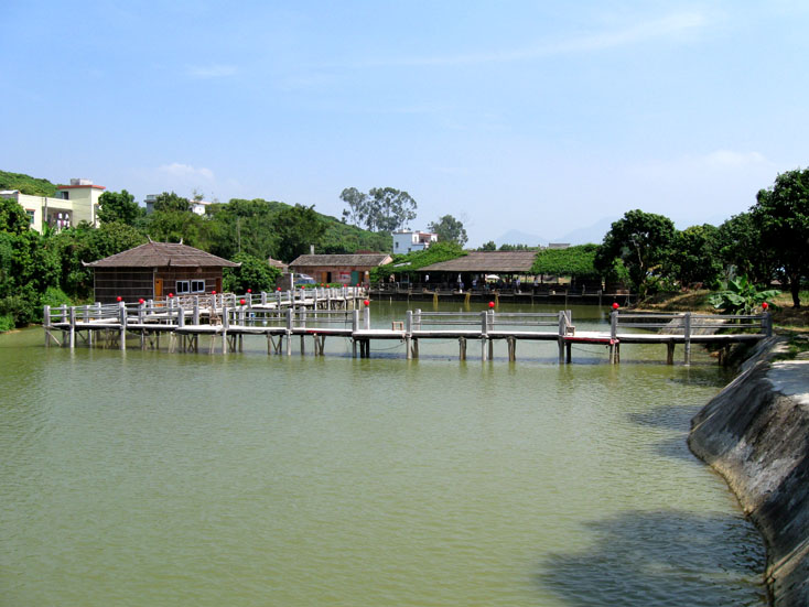 
บรรยากาศภายในบ่อตกปลา