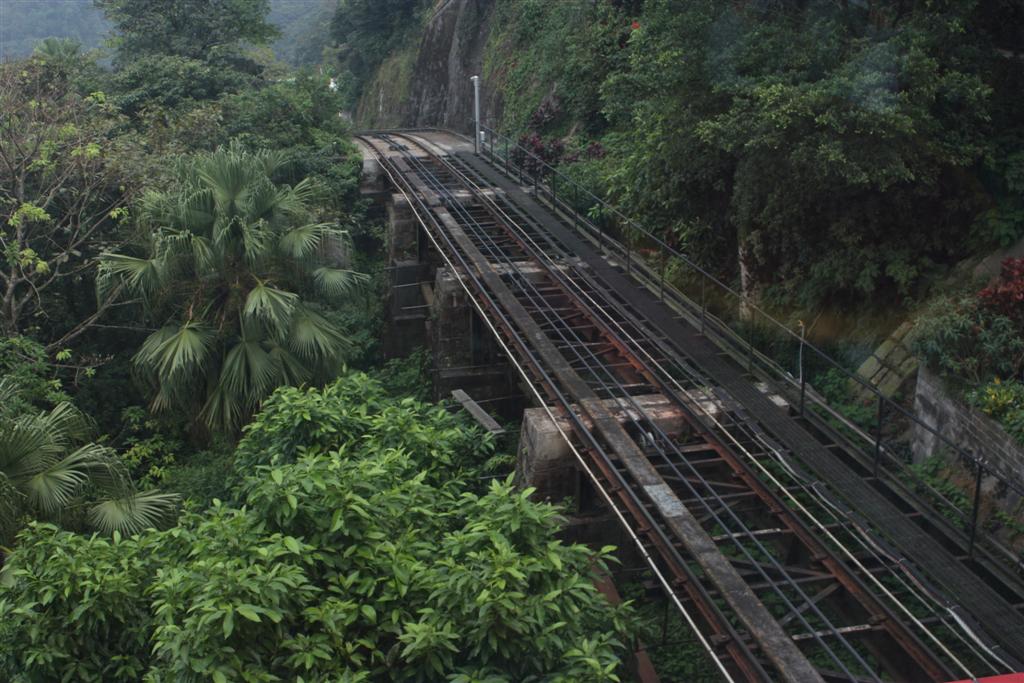 รางรถไฟที่ขึ้นลง peak ครับ