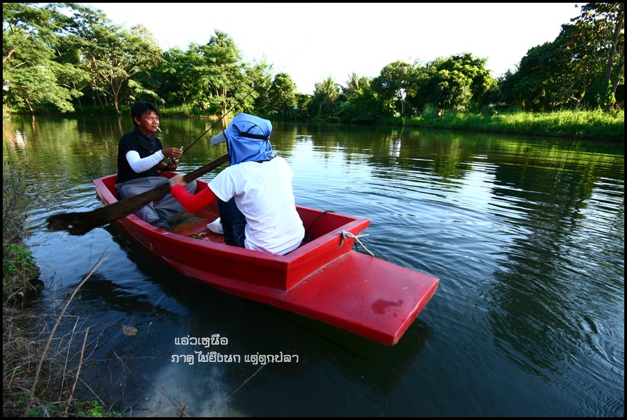 ตอนเย็นลองลงเรือตีดู  ปรากฎว่าเงียบ  :grin: