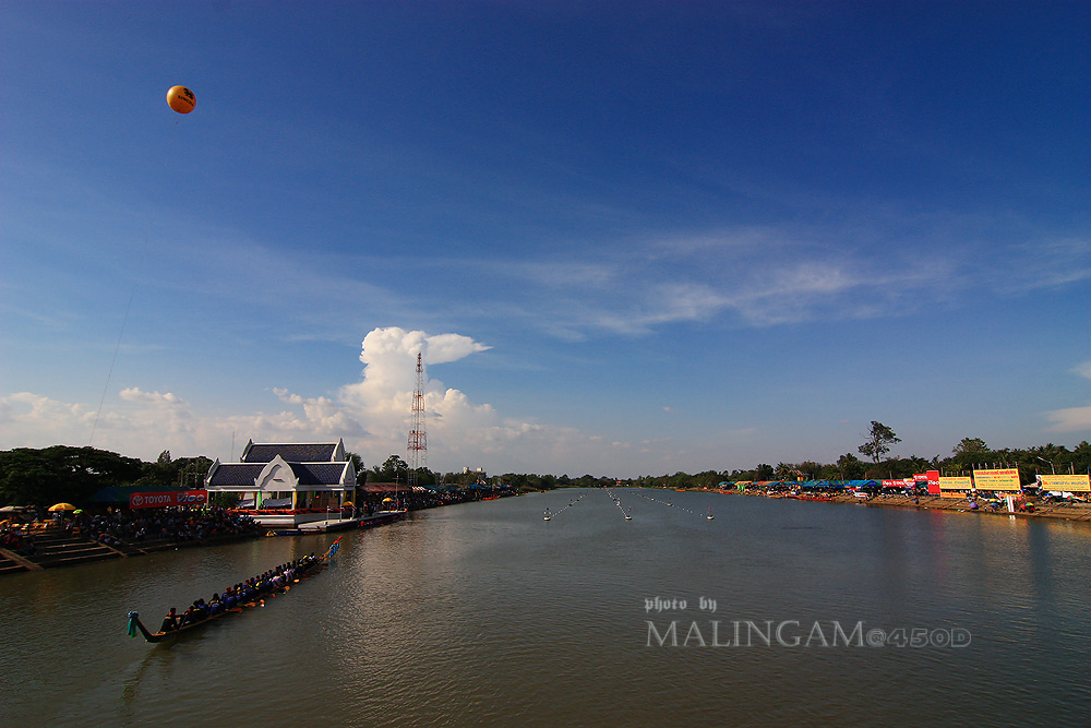 กลางวัน  14-15 พ.ย. เป็นการแข่งเรือยาวชิงถ้วยพระราชทานฯ
  แดดร้อน ผมได้ไปดูแค่ช่วงบ่ายวันที่ 15  เป