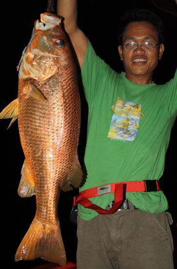 หันกลับมา น้องพายุ ก็ได้ตัวนี้ขึ้นมาโชว์แล้วครับ....