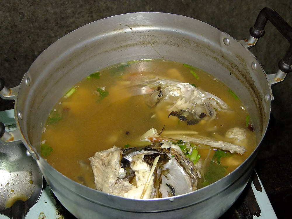 หัวกับกระดูก ปรุงรสเรียบร้อย เผ็ดแ