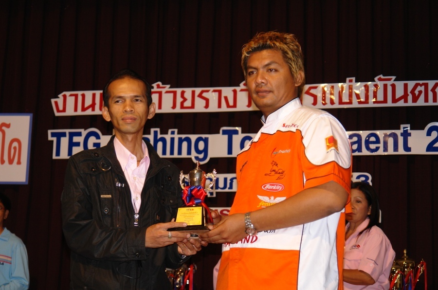 รางวัลประเภทสะสมคะแนนปลาชะโด
คุณแหล่ม สเน็คเฮดครับ
