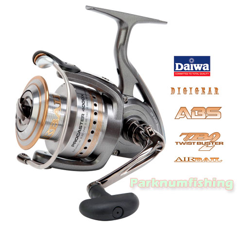 ยี่ห้อ Daiwa
รุ่น Procaster 4000x
Bearing 10+1
Line (lb/yd) 14/210
Gear ratio 5.3:1
Wt ( g )	42