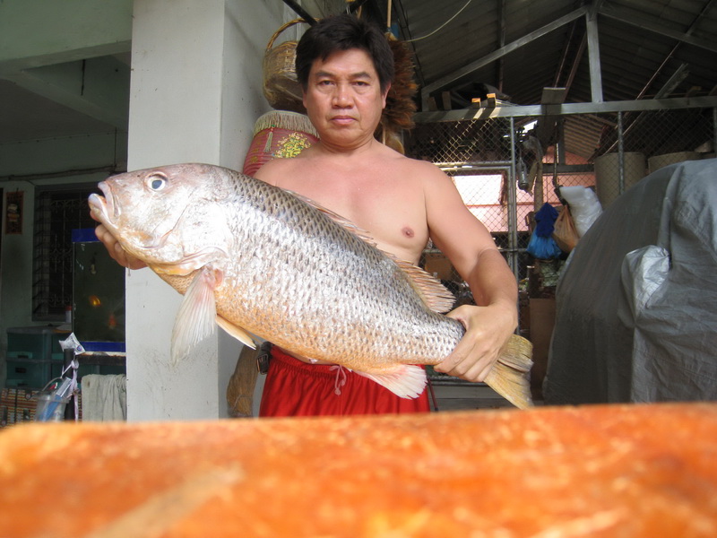 ลาด้วยภาพผู้โชคดีที่ได้ปลาที่ผู้ร