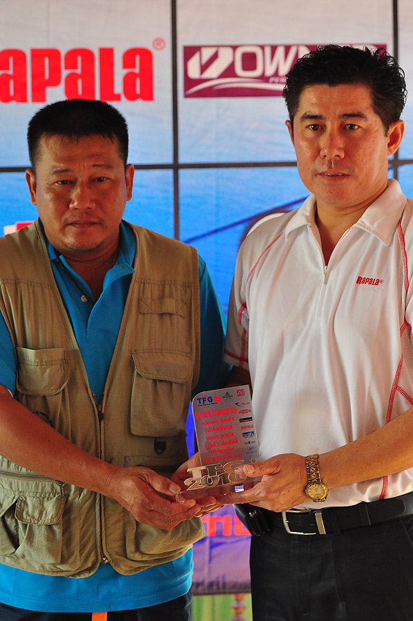 พี่โจ้ ได้รางวัลรองชนะเลิศอันดับที่ 2 ประเภทปลาชะโดครับ :grin: :grin:
