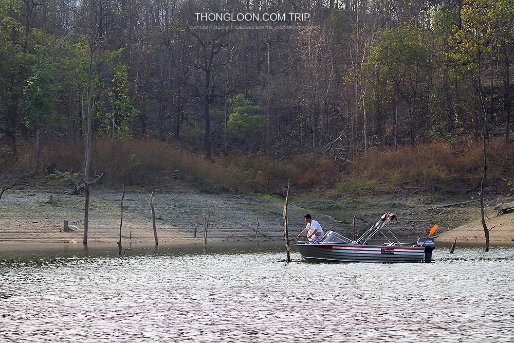 หาจุดผูกเรือเฝ้าปลา เพราะเฮียไม่ได้เอาไกด์มาจากบ้าน  :laughing: