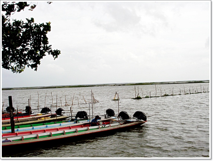 เรือลำเล็กๆ เครื่องหางยาว ไม่นานเกิน 10 แรง

ต้องวิ่งฝ่า คลื่นลม...พกพาพวกเรา 7 ชีวิต  ร่วมหัวจมท้