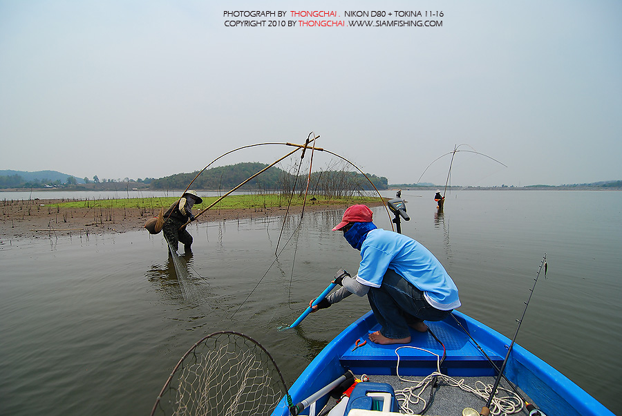 งานเข้าป้าคนนี้ครับ ผมขับเรือเข้าไปใกล้แล้วให้โอ๋ ช่วยแกะยอ ที่ติดตอใต้น้ำอยู่ :cheer: :cheer: :chee