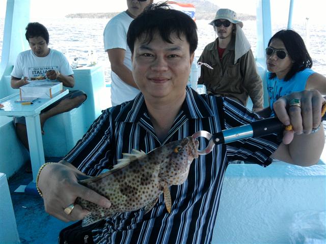 น้าแป๋งจัดไปตัวแรกในชีวิตปลาทะเลอ