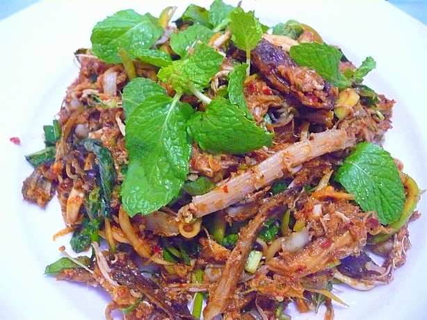 ยำกระเบนพริกเผา....อันนี้เด็ดจริงๆไม่ลองไม่รู้ (ใครไม่กินกระเบน ใช้อกไก่ต้มฉีก แทนได้) :umh: :umh: :