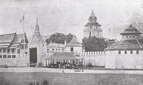 พระที่นั่งภูวดลทัศไนย  (หอนาฬิกา)  ภาพจากหอจดหมายเหตุแห่งชาติ  หีบผลงานของหลวงอัคนีนฤมิตร (จิตร  จิต