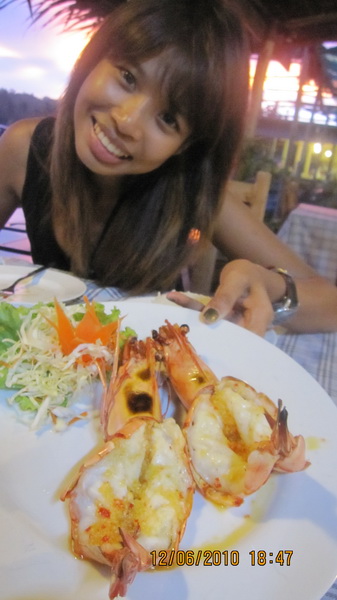 กุ้งย่างเนย ตัวหย่ายๆ