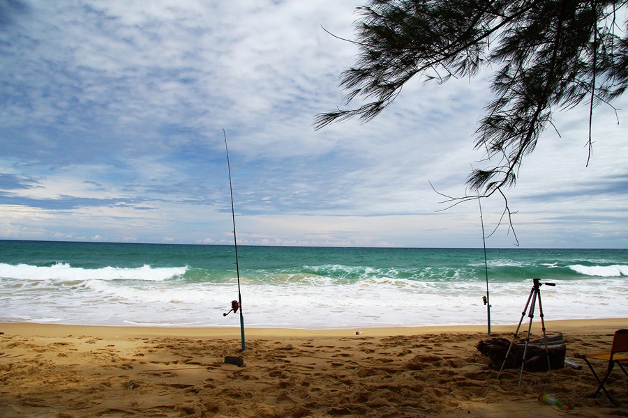 บรรยากาศชายหาดท้ายเหมือง :grin: :grin: