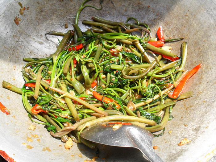 ผัดผักบุ้งใหม่ๆ กรอบอร่อย 
 :umh: :umh: :umh: