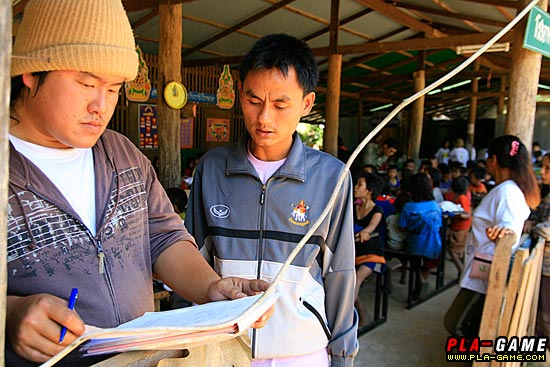 ทำหนังสือมอบของให้โรงเรียนเป็นหลักฐานการมอบ ลูกบอลและสมุดดินสอ 

ที่เป็นส่วนกลางให้กับทางโรงเรียนไ