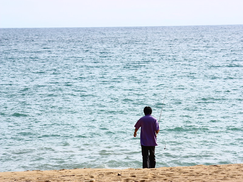  [b]บางคนก็ทนดูเฉยๆไม่ได้ ต้องลงชายหาดไปลองบ้าง[/b]