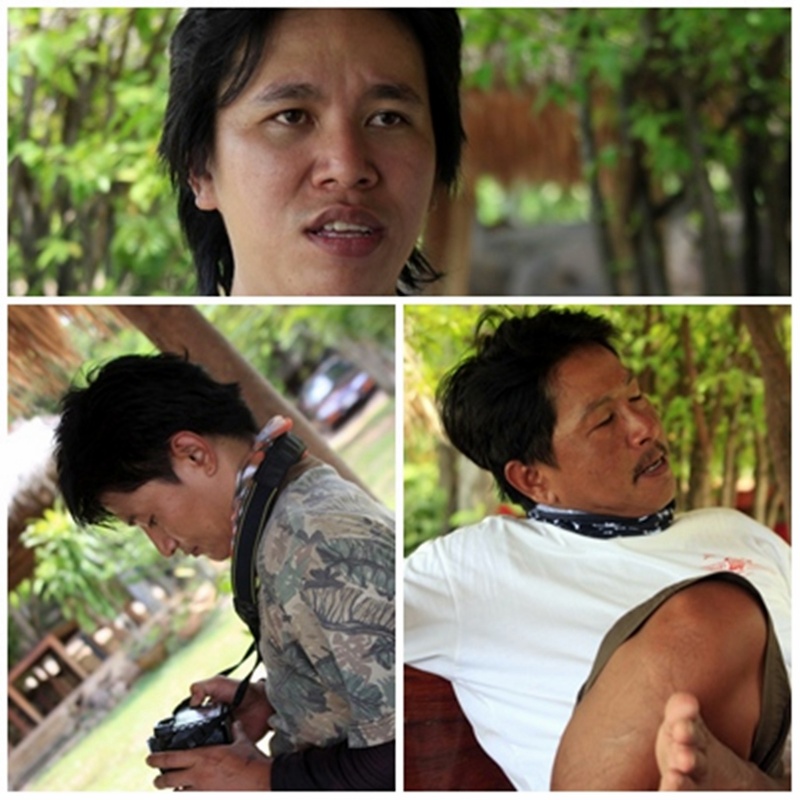 ในขณะที่คนรอดนั้นนั่งสบายอยู่ในร่ม