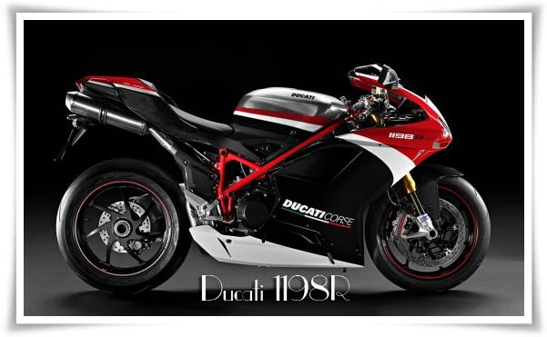อันดับที่ 6  :kiss: :kiss:

Ducati 1198R  Top speed: 185 miles per hour (299km/h)