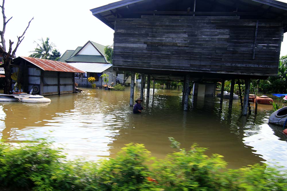 ระดับน้ำ ถึงเอวคุณยาย