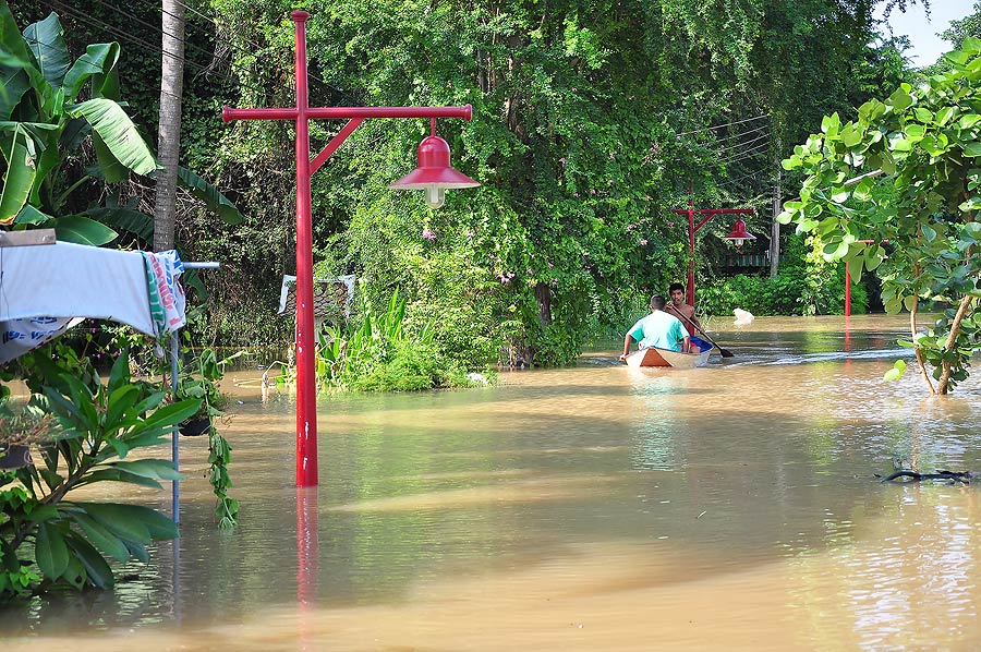 โน้นก็กำลังจะพายเรือมารับของ มาทาง