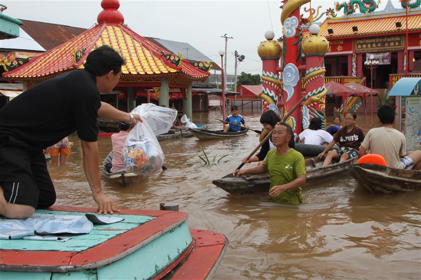 ส่วนที่นี่เป็นจุดที่ถูกน้ำท่วม บริ