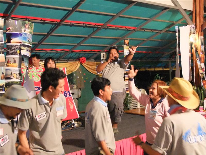 บนเวที [b]ชูนิ้ว เขาควาย ข้างล่าง ชูนิ