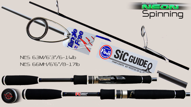 คัน FC Monster  NEON 2010/2 แบบ Spining มี  2 ขนาดดังนี้ 

 -NES 63M / 6'3" length/Fast action /