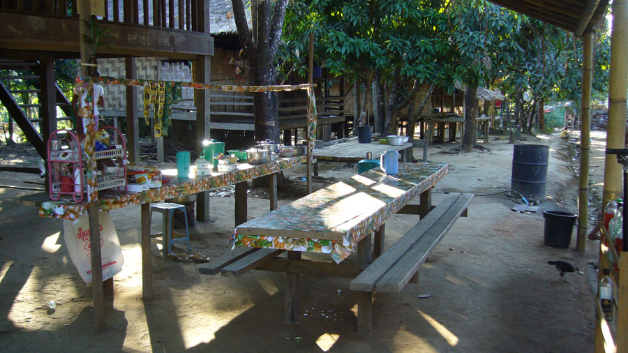  [b]ร้านอาหารแบบง่ายๆครับ 

หมู่บ้านนี้แต่ละปีผมจะรวบรวมเสื้อผ้าเหลือใช้ทั้งของที่บ้านและของเพื่อน