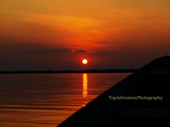 Unique Sunset in the Amazon