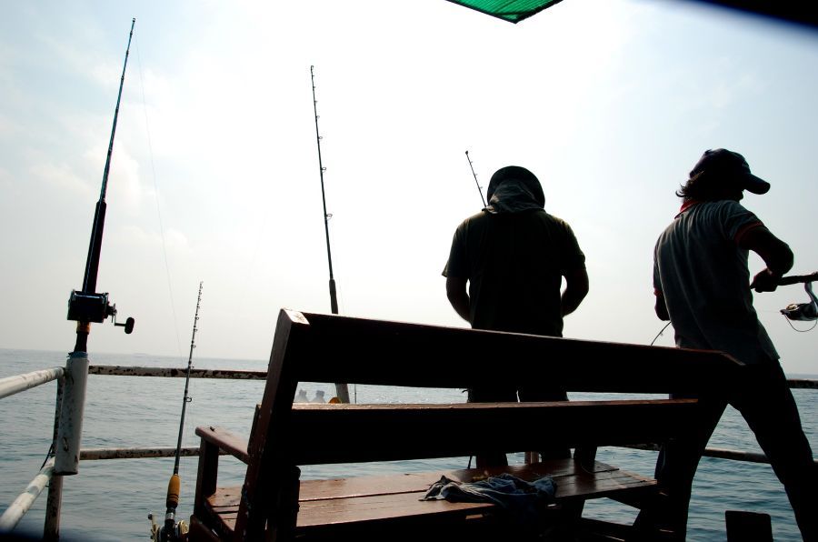 กับอีกหนึ่งมุมที่ท้ายเรือ