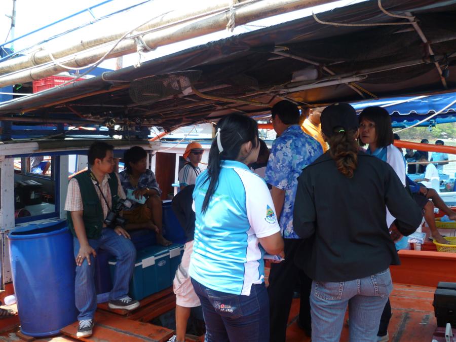 กรรมการชั่งปลาถึงเรือเลย