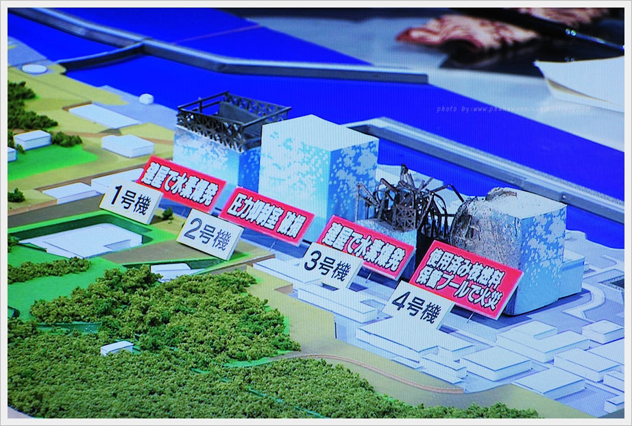 ภาพจำลองเตาปฏิกรฯที่เมืองฟุกุชิมะที่มีข่าวบอกว่าระบบระบายความร้อนระเบิด..ในภาพจะเห็นเตาเบอร์หนึ่งที่