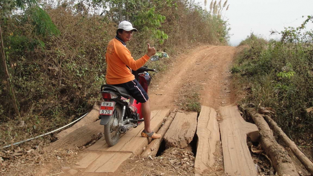 สะพานไม้ทั้งดุ้น