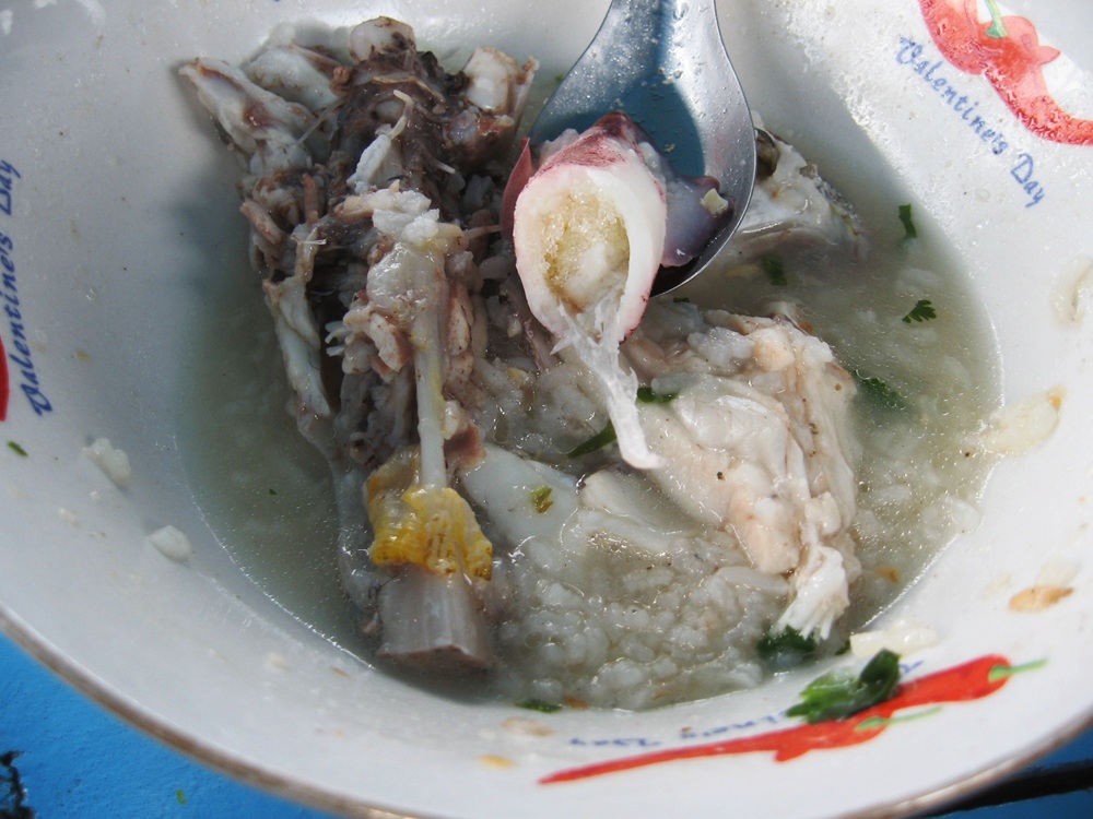 ต่อด้วยข้าวต้มมื้อเช้า แบบพื้นๆ  ข้