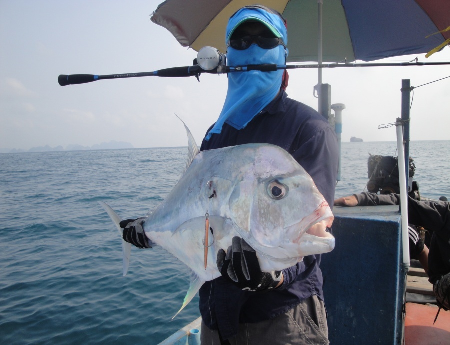 Rod : G-Claft Ocean drive PE 1.5

Reel : Daiwa Ryoga Bay jigging C2020 PE

Line : nathapol sale 