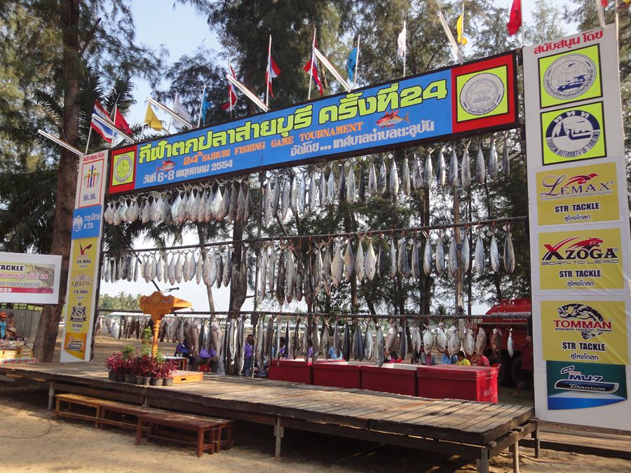 ปลาขึ้นราวแขวนโชว์ตัวรวมทุกตัวที่ขึ้นชั่งครับ