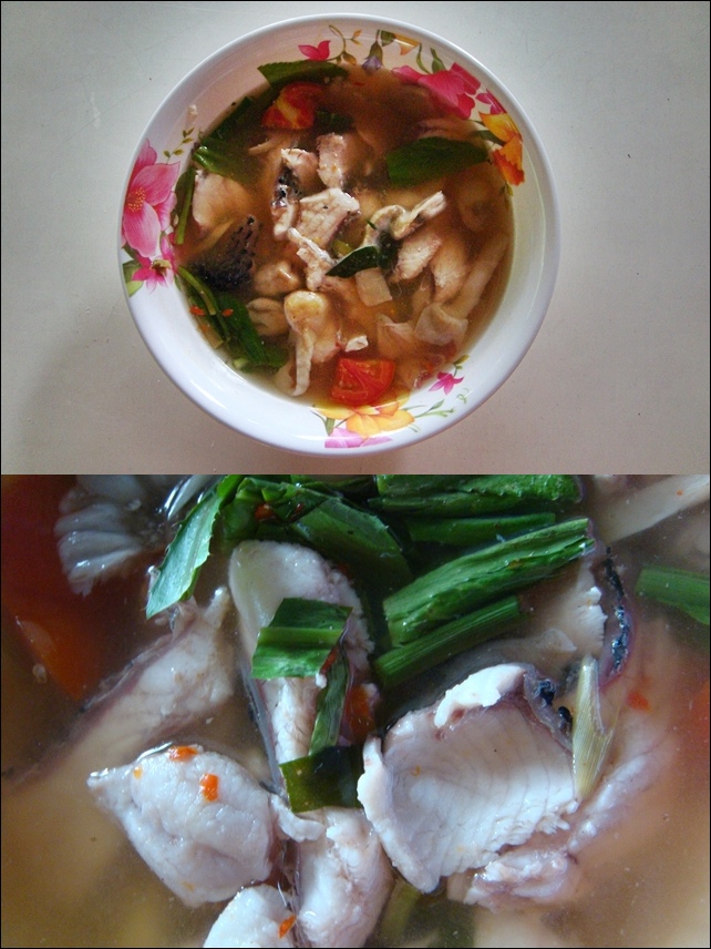 ไปทำปลามาสามเมนูคับ
อันแรก ต้มยำชะโด