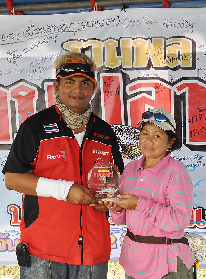 ผู้ที่ได้รับรางวัลรองชนะเลิศอันดับ 1 ประเภทปลารวมตัวสูงสุดคือ น้าแหล่ม X-RAY ยินดัด้วยคร๊าบ :cheer: 