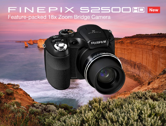 S2500HD
กล้องดิจิตอล Fujifilm Finepix S2500HD
ความละเอียด 12.2 ล้านพิกเซล เซนเซอร์ CCD ขนาด 1/2.3