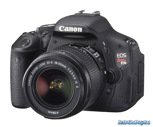 Canon EOS Rebel T3i:

 
Canon EOS Rebel T3i is a 18MP CMOS Digital SLR Camera and has the feature