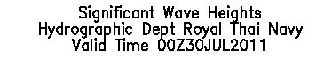 เริ่มจากบนลงล่าง จะพบข้อความ 3 บรรทัดก่อนเลย
1. บรรทัดบนสุด Significant Wave Heights เป็นวิธีการทาง