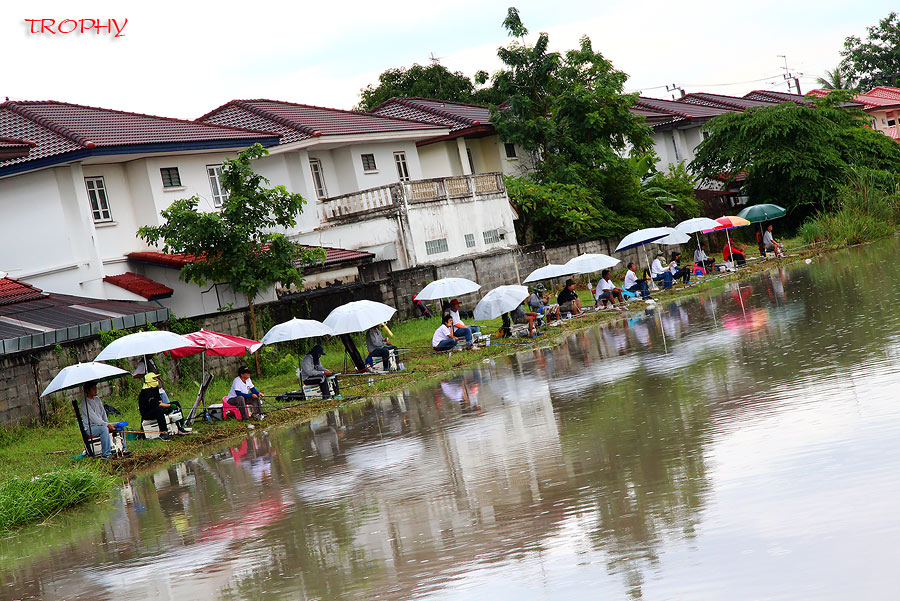 ฝนจะตก ฟ้าจะร้อง ชาวหลิวเราไม่เคยกลัว ขอให้ได้ตกปลากันครับ ใจเกินร้อยทุกคนเลย  :smile: