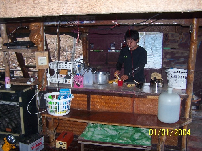 พ่อครัวชงกาแฟก่อนออกตาหาส่งที่ต้องการ .....ชะโด