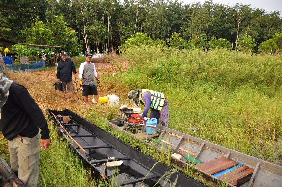 วันนี้น้าแจ๊คลงเรือกับน้าอ้วนครับ