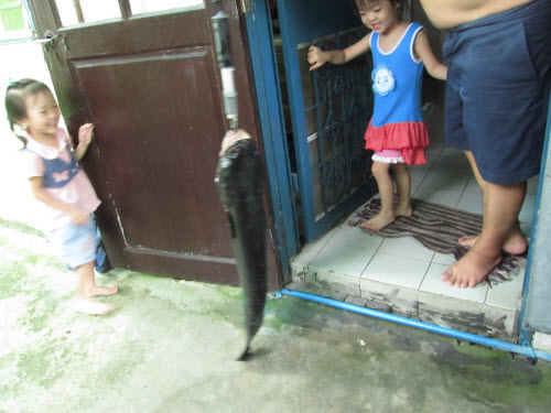 พ่อตาบอกถ่ายรูปกันหน่อย   ลูกสาว2คนถึงกับถอยครับ  กลัว :laughing: :laughing: :laughing: :laughing: ไ