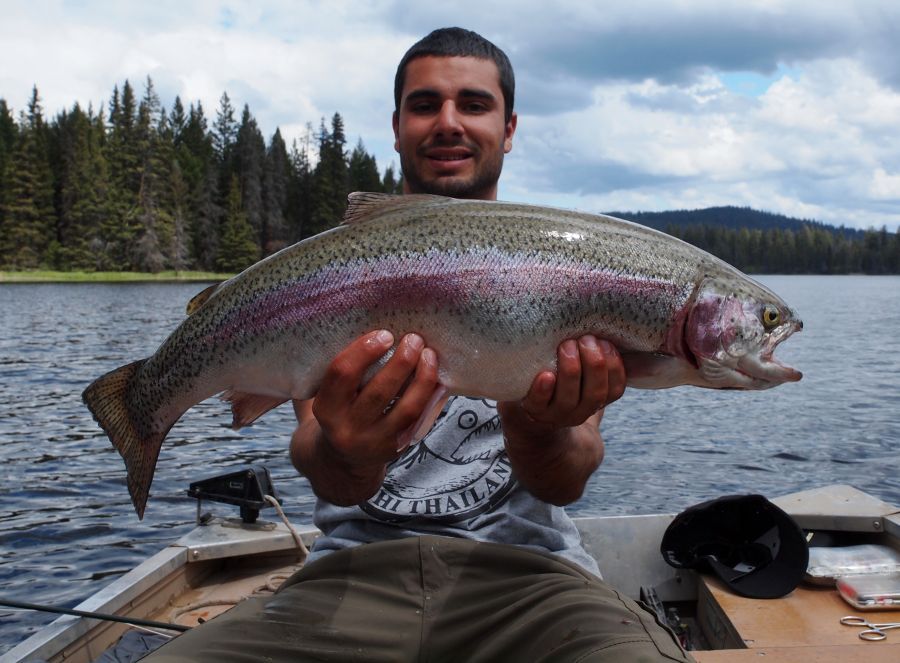 นับวว่าเปน Rainbow Trout ที่นักตกปลาที่นี่หลายคนร้อง OH MY GOD!! ไซค์นี้หายากจริงๆๆ